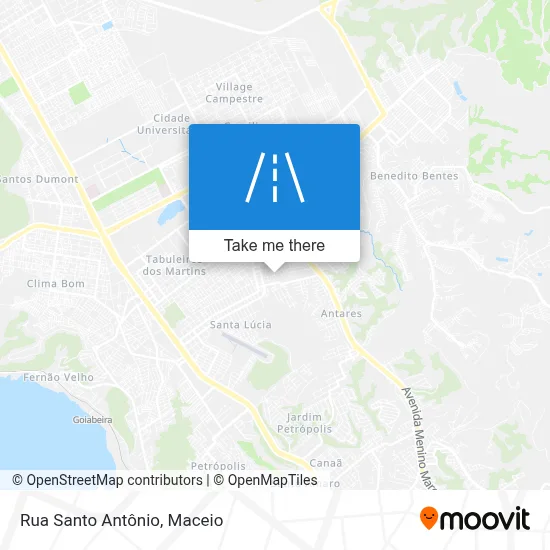 Rua Santo Antônio map