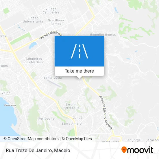 Rua Treze De Janeiro map