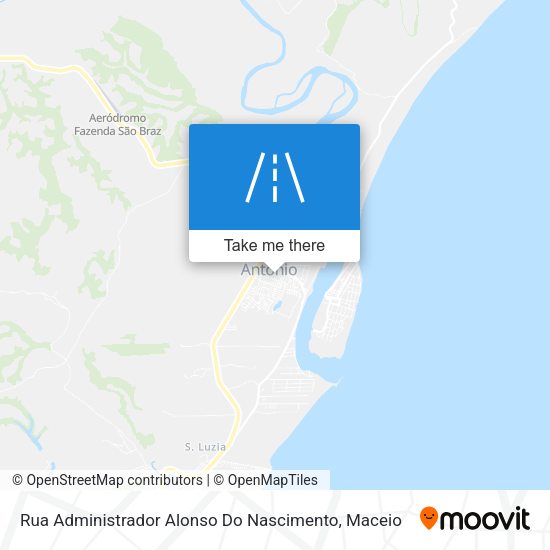Rua Administrador Alonso Do Nascimento map