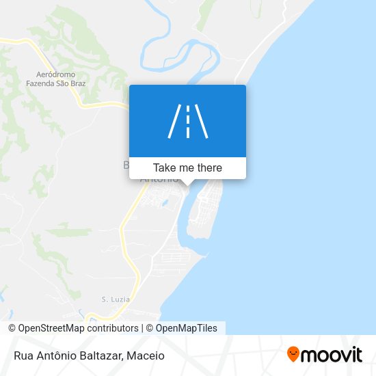 Rua Antônio Baltazar map
