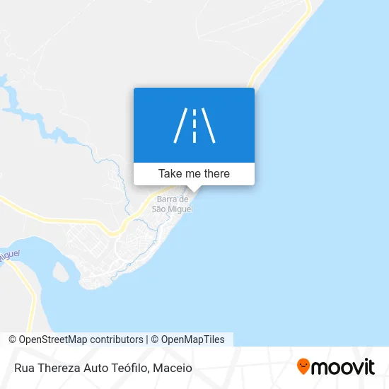 Rua Thereza Auto Teófilo map