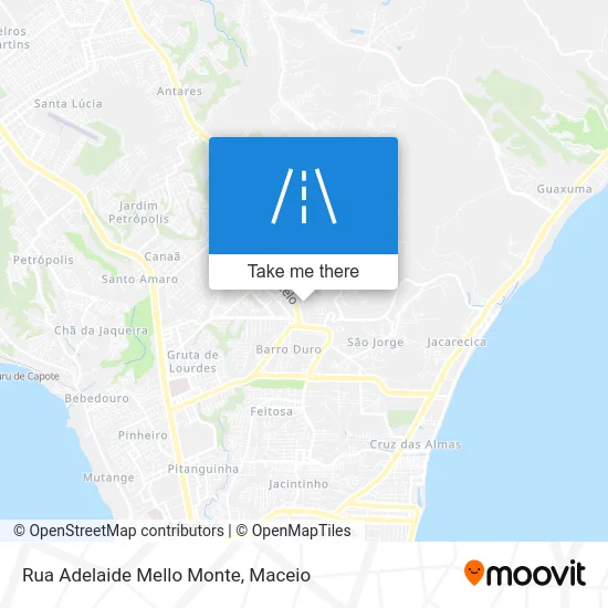 Rua Adelaide Mello Monte map