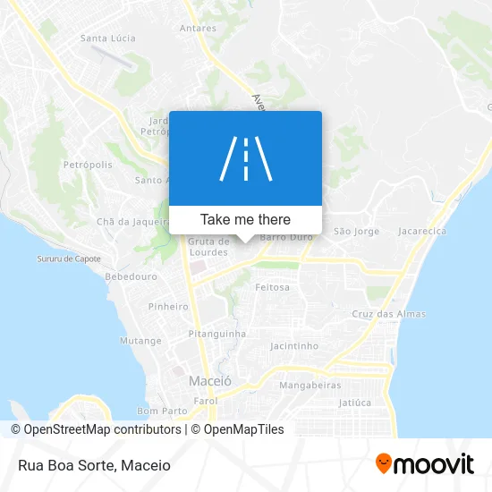 Rua Boa Sorte map
