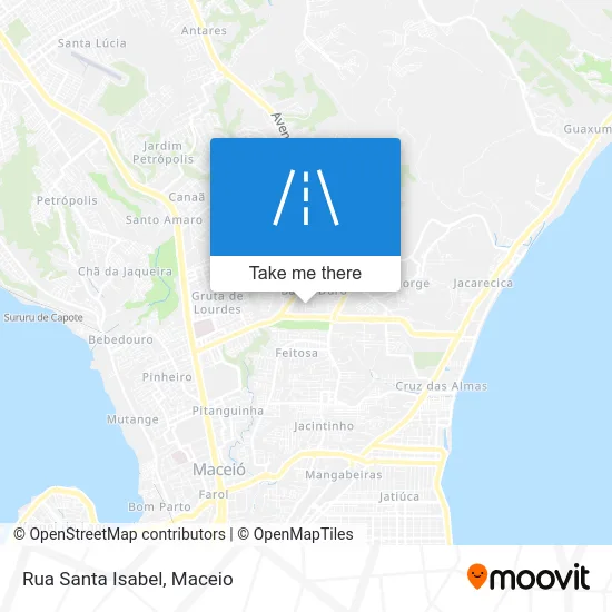 Rua Santa Isabel map