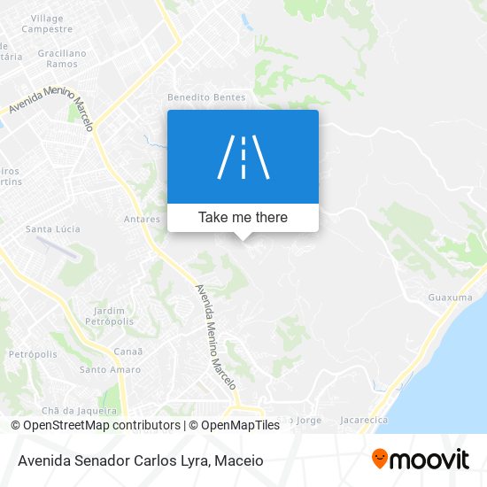 Mapa Avenida Senador Carlos Lyra