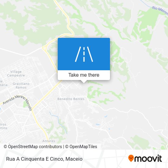Rua A Cinquenta E Cinco map