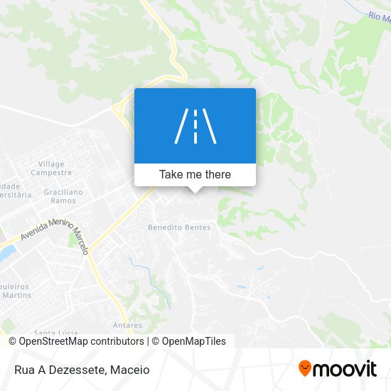 Rua A Dezessete map