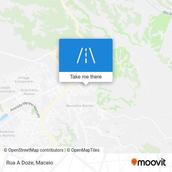 Rua A Doze map