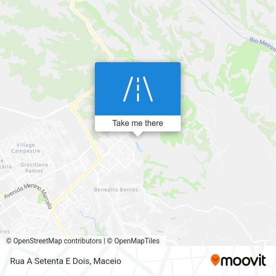 Rua A Setenta E Dois map