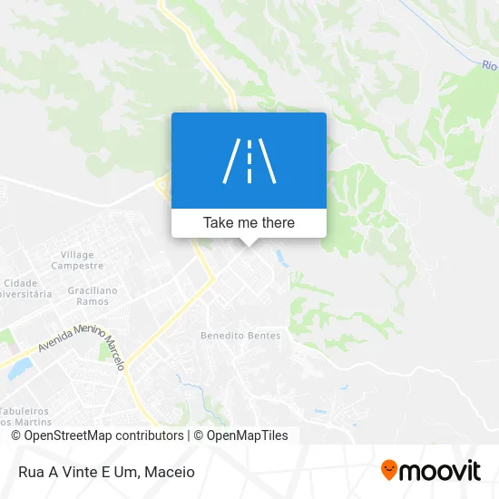 Rua A Vinte E Um map