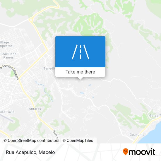 Rua Acapulco map