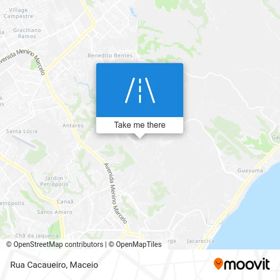 Rua Cacaueiro map