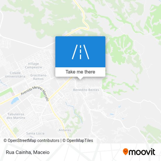 Rua Cainha map