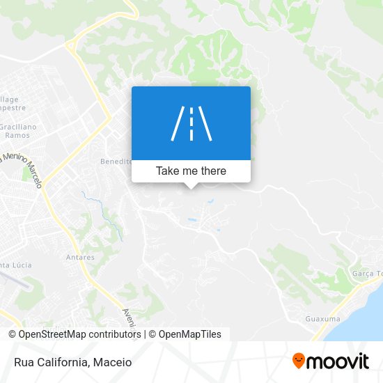 Rua California map