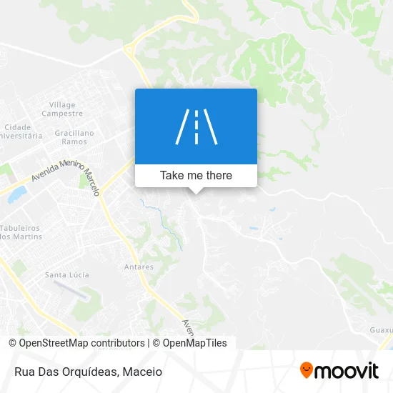 Rua Das Orquídeas map
