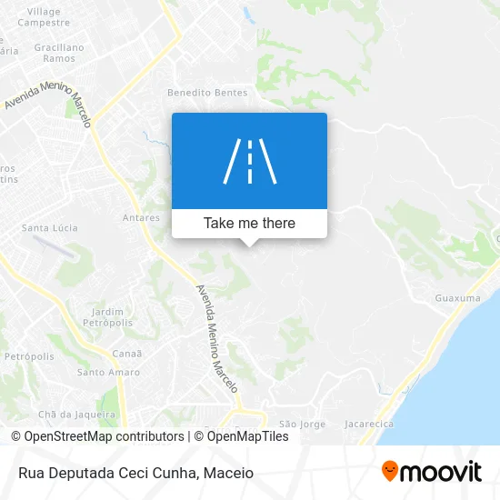 Rua Deputada Ceci Cunha map
