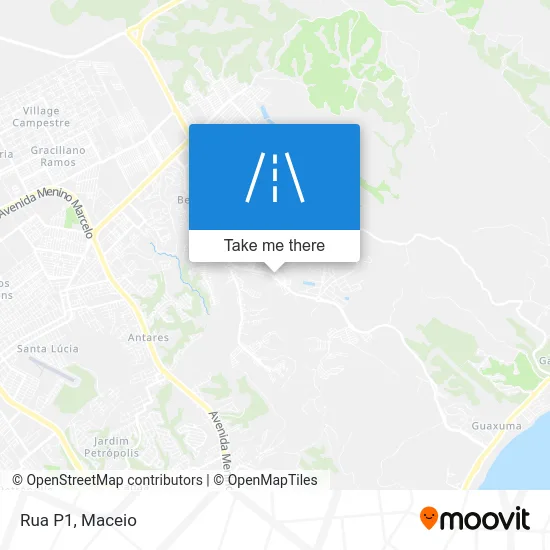 Rua P1 map