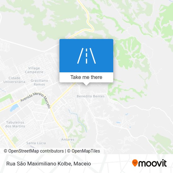 Rua São Maximiliano Kolbe map