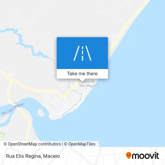 Rua Elis Regina map
