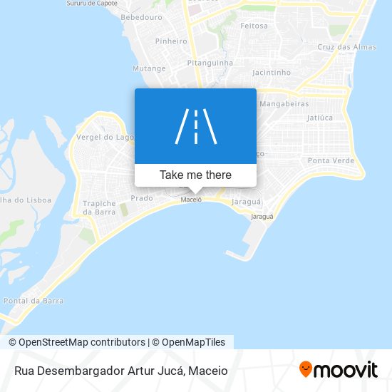 Mapa Rua Desembargador Artur Jucá