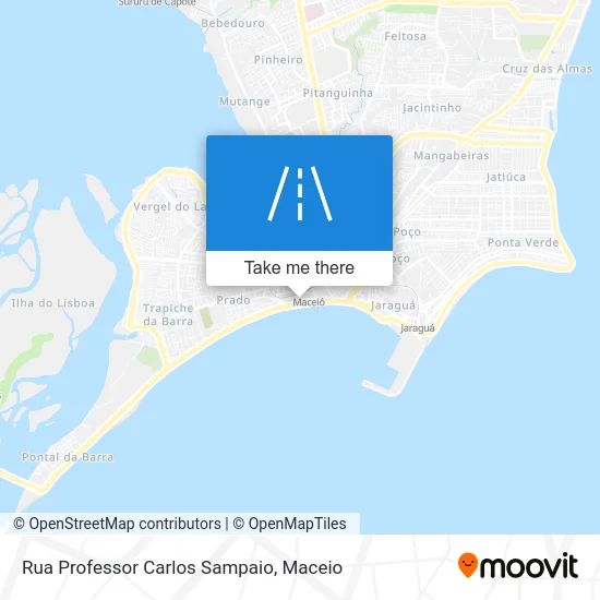 Rua Professor Carlos Sampaio map