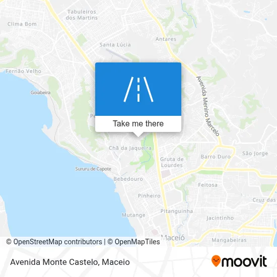 Avenida Monte Castelo map