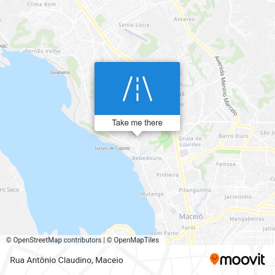 Rua Antônio Claudino map