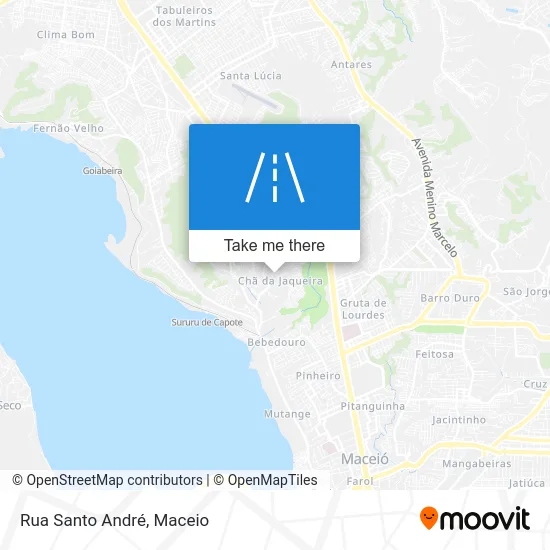 Rua Santo André map
