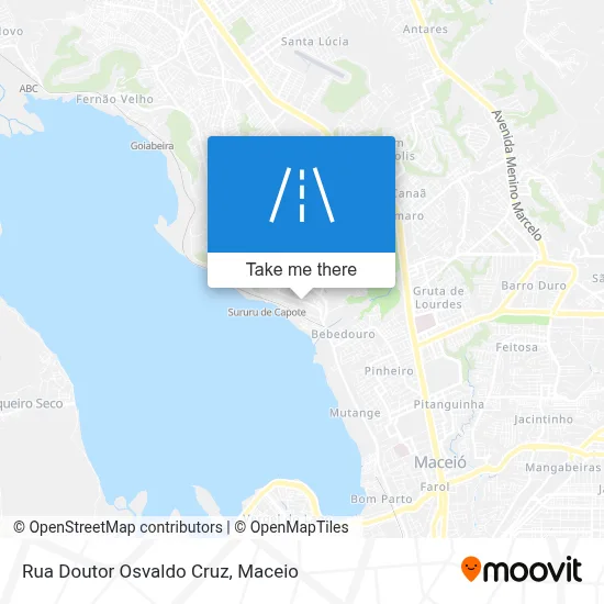 Rua Doutor Osvaldo Cruz map