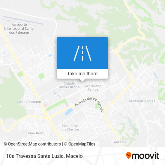 10a Travessa Santa Luzia map