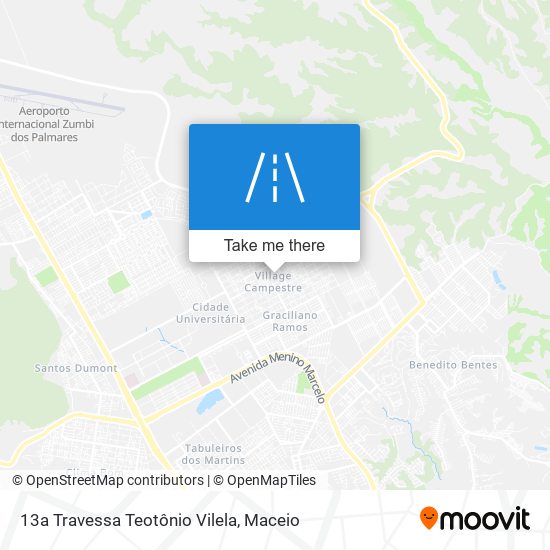 13a Travessa Teotônio Vilela map