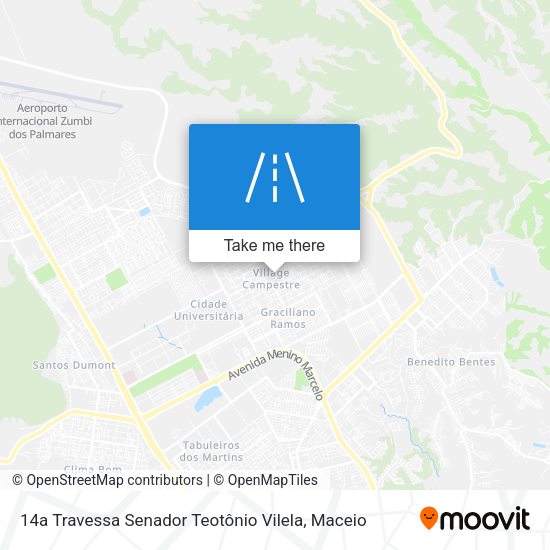 14a Travessa Senador Teotônio Vilela map