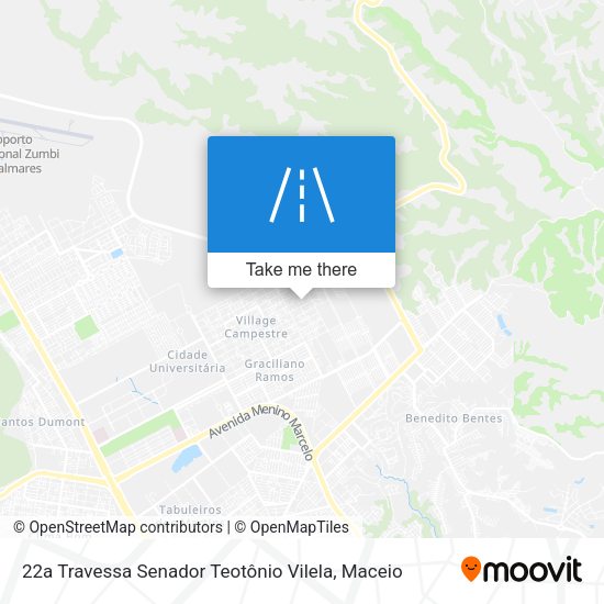 22a Travessa Senador Teotônio Vilela map