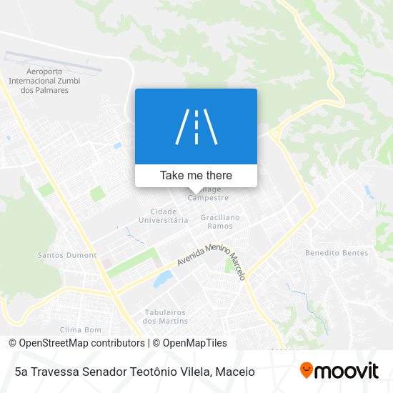 5a Travessa Senador Teotônio Vilela map
