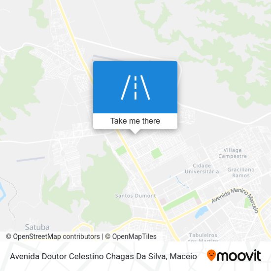Avenida Doutor Celestino Chagas Da Silva map
