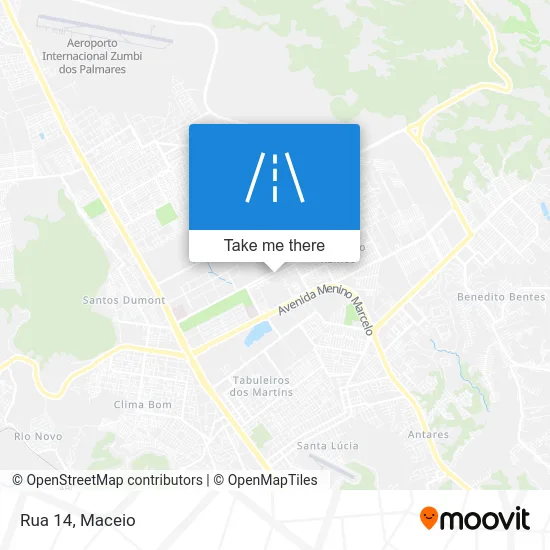 Rua 14 map