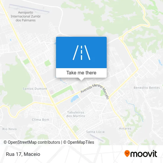 Rua 17 map
