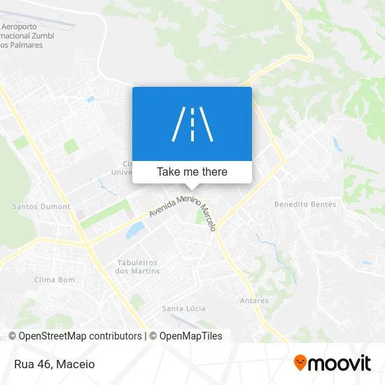 Rua 46 map