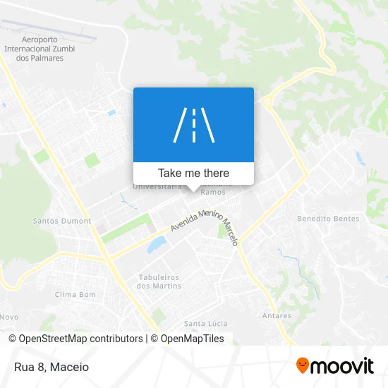Rua 8 map