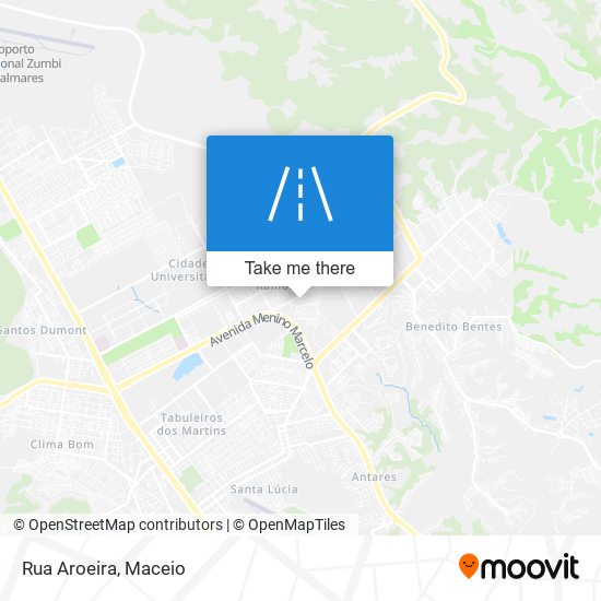 Mapa Rua Aroeira