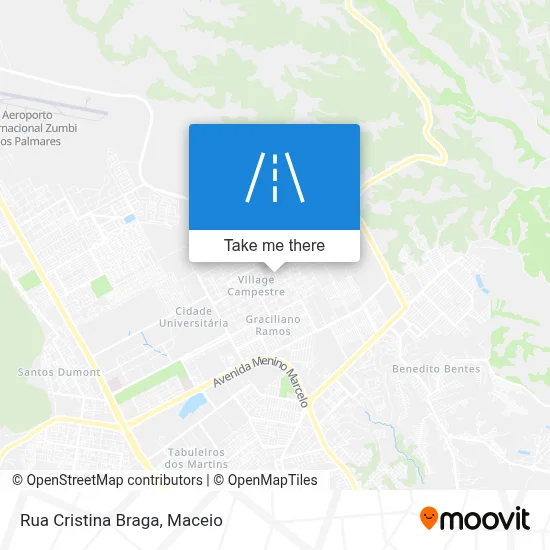 Rua Cristina Braga map