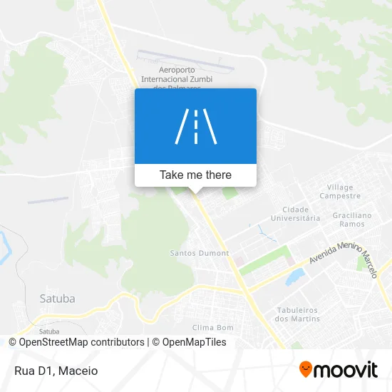 Rua D1 map