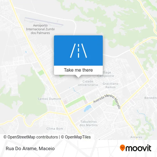 Rua Do Arame map