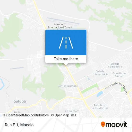 Rua E 1 map