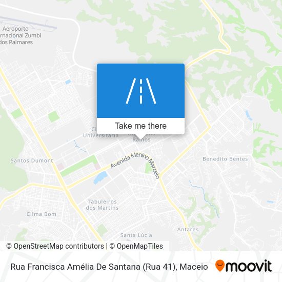 Rua Francisca Amélia De Santana (Rua 41) map
