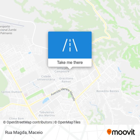 Rua Magda map