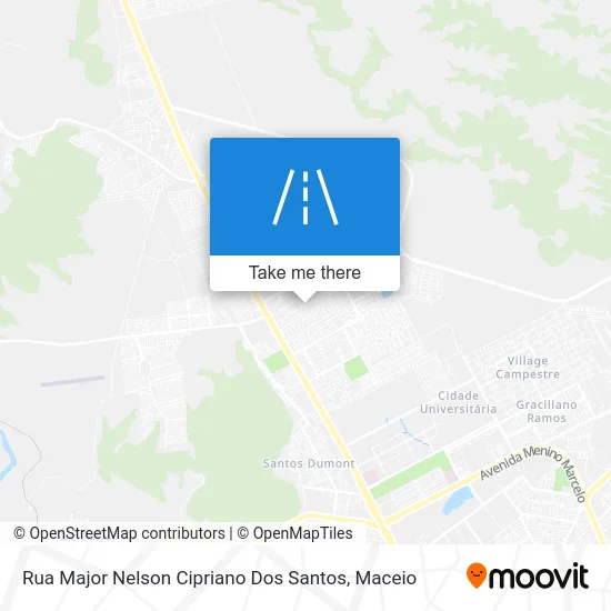 Rua Major Nelson Cipriano Dos Santos map
