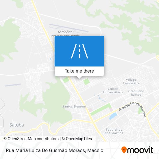 Rua Maria Luiza De Gusmão Moraes map