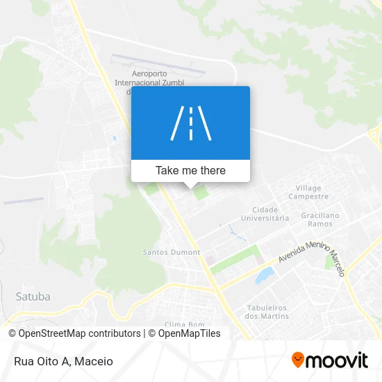 Rua Oito A map
