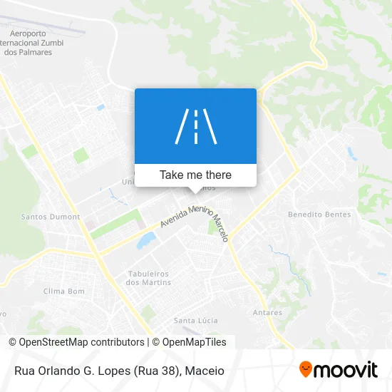 Rua Orlando G. Lopes (Rua 38) map